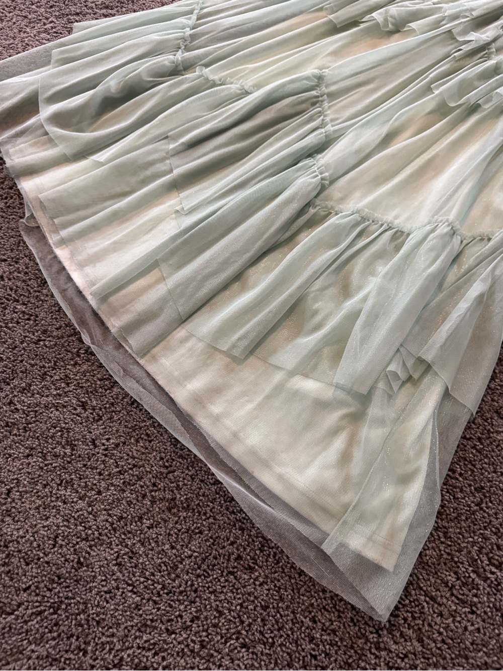 Lulus sage green maxi prom dress - Picture 4 of 7